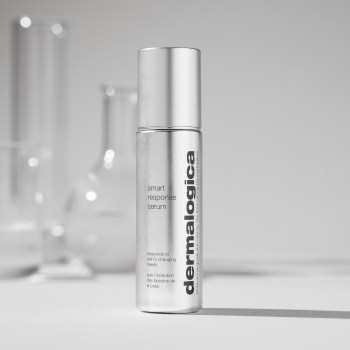 Straight Product with Lab Glasses Behind 1x1 - Smart Response Serum